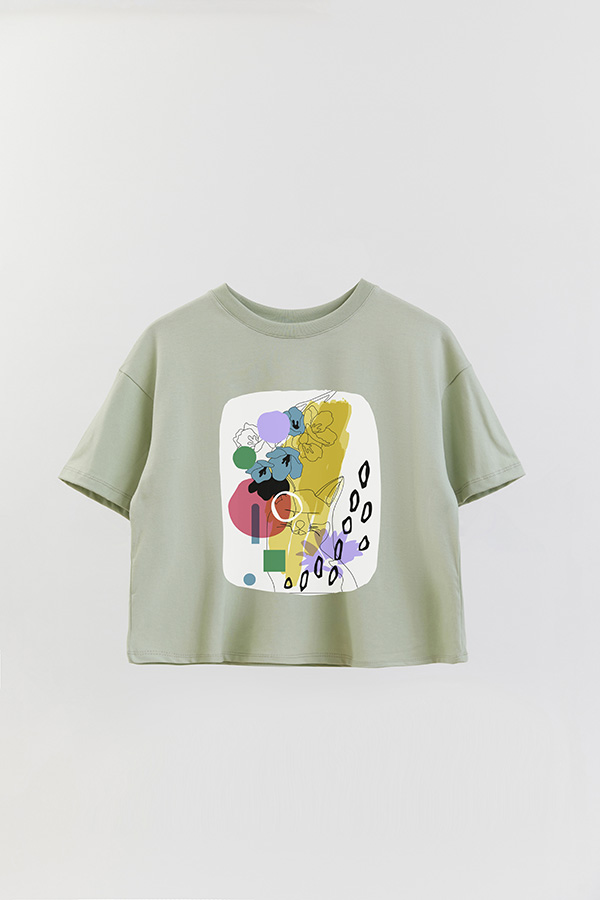 REMERA CROP ESTAMPADA ART 255
