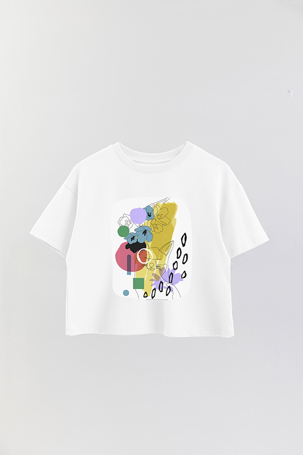 REMERA CROP ESTAMPADA ART 255