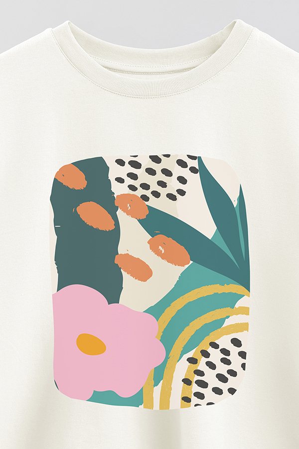 REMERA CROP ESTAMPADA ART 254