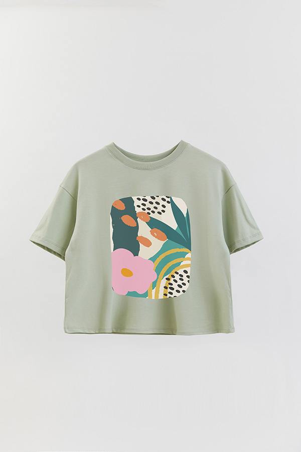REMERA CROP ESTAMPADA ART 254