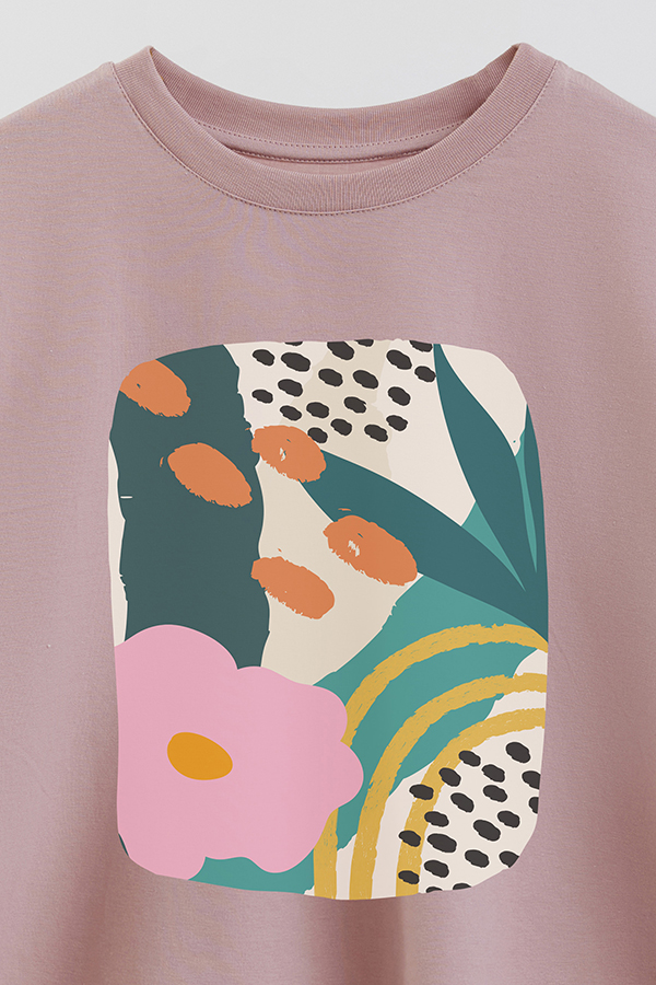 REMERA CROP ESTAMPADA ART 254