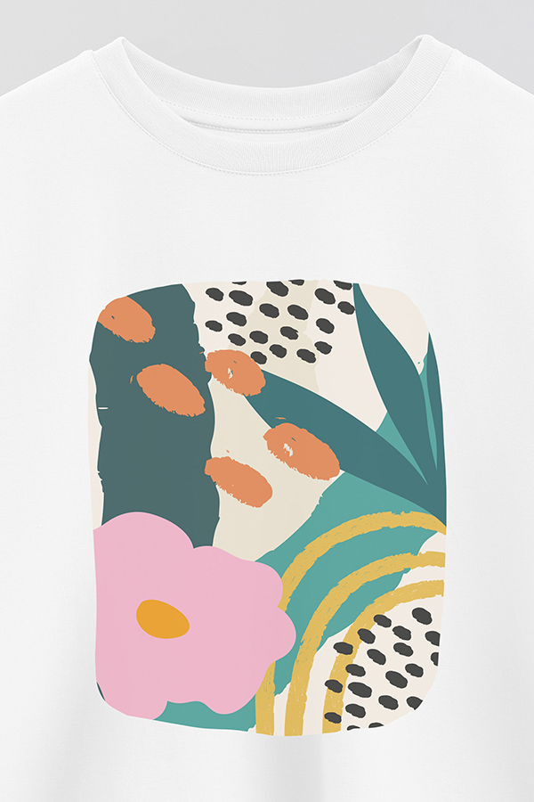 REMERA CROP ESTAMPADA ART 254