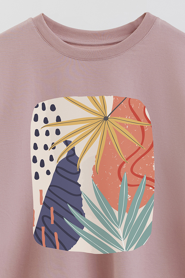 REMERA CROP ESTAMPADA ART 253