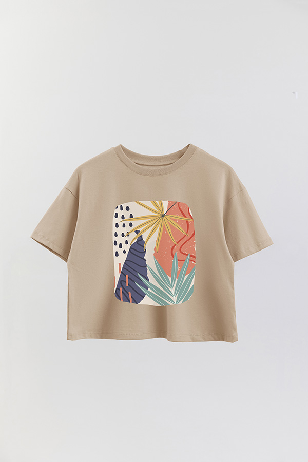REMERA CROP ESTAMPADA ART 253