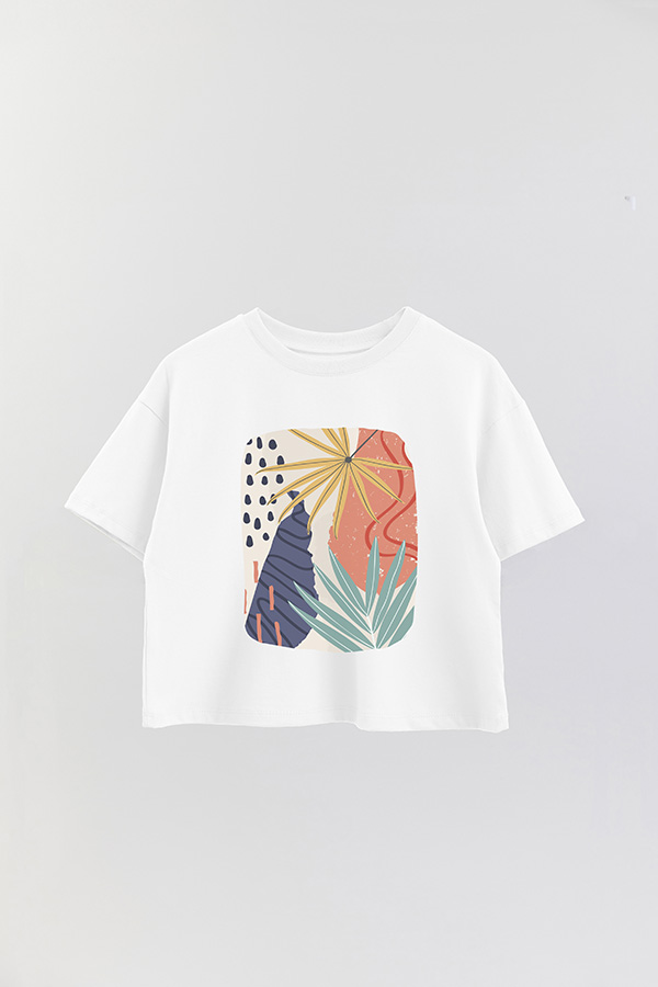 REMERA CROP ESTAMPADA ART 253