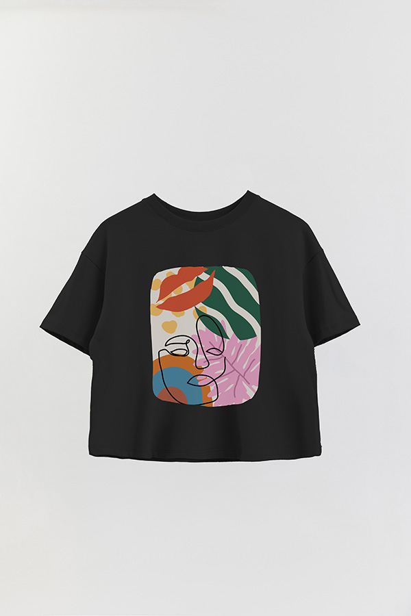 REMERA CROP ESTAMPADA ART 252
