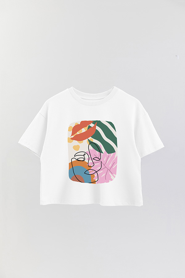 REMERA CROP ESTAMPADA ART 252