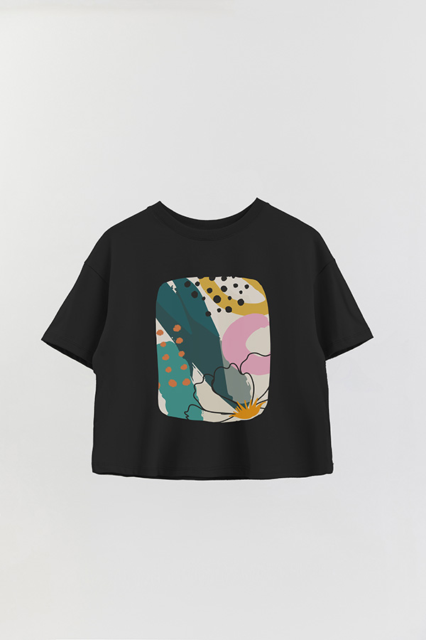 REMERA CROP ESTAMPADA ART 251