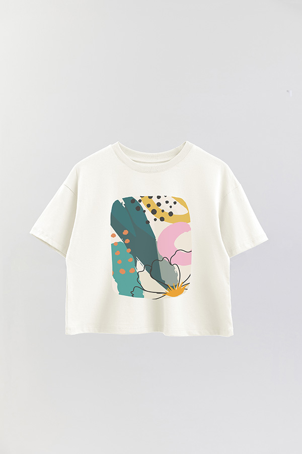 REMERA CROP ESTAMPADA ART 251