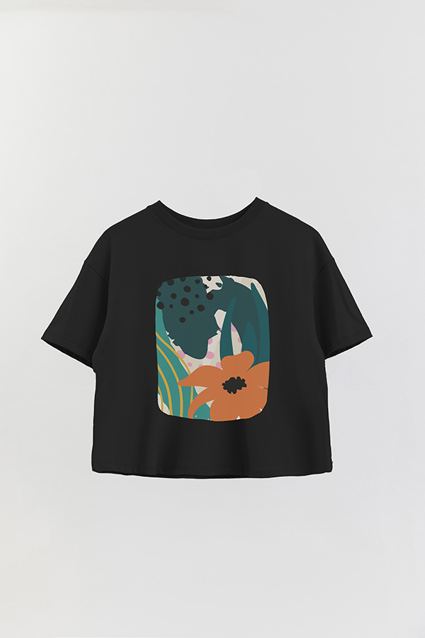 REMERA CROP ESTAMPADA ART 250