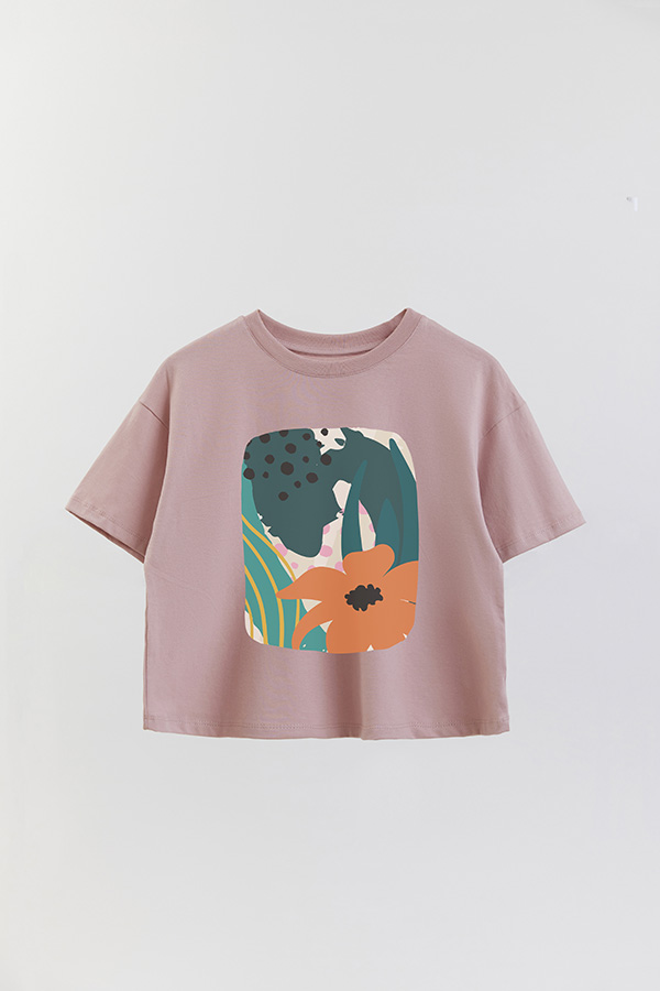 REMERA CROP ESTAMPADA ART 250