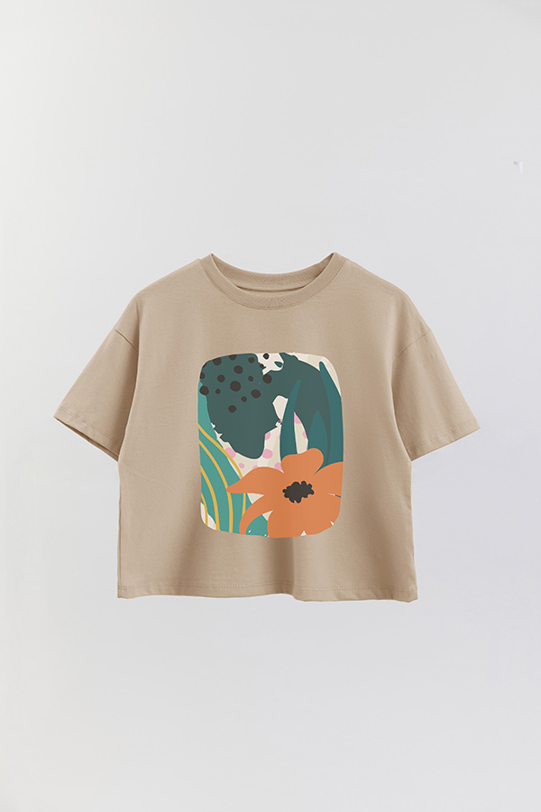 REMERA CROP ESTAMPADA ART 250