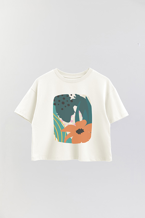 REMERA CROP ESTAMPADA ART 250