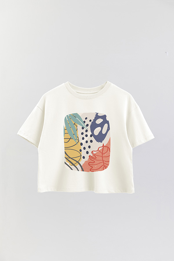 REMERA CROP ESTAMPADA ART 247