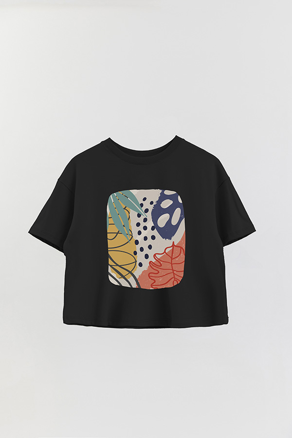 REMERA CROP ESTAMPADA ART 247