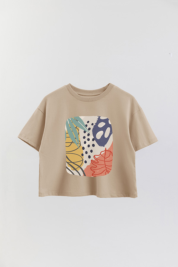 REMERA CROP ESTAMPADA ART 247