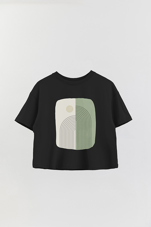 REMERA CROP ESTAMPADA ART 244