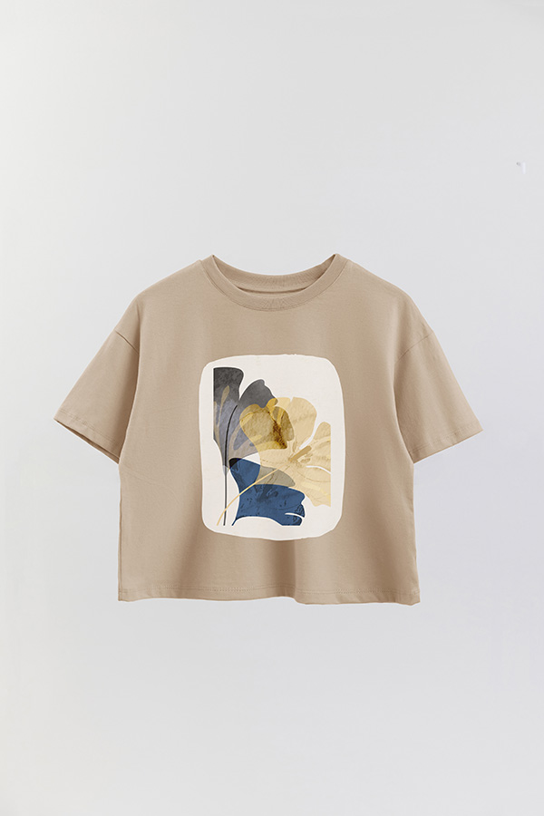 REMERA CROP ESTAMPADA ART 241