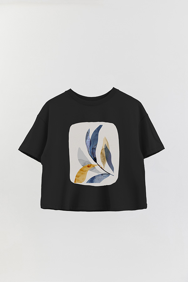REMERA CROP ESTAMPADA ART 240