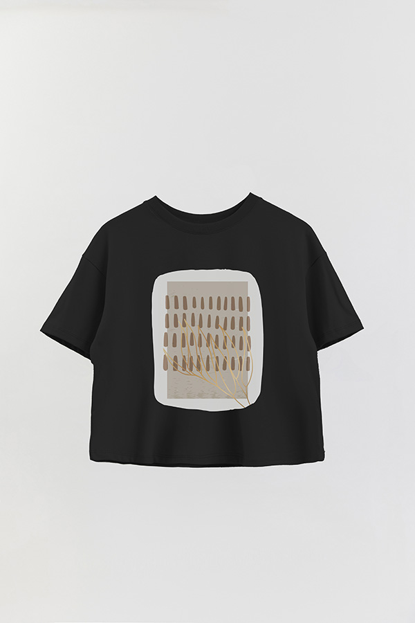 REMERA CROP ESTAMPADA ART 237