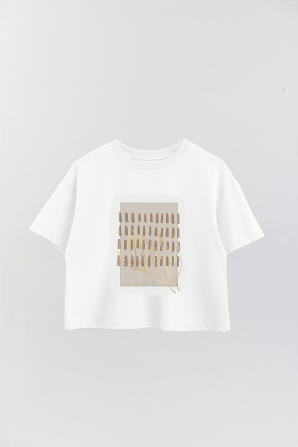 REMERA CROP ESTAMPADA ART 237