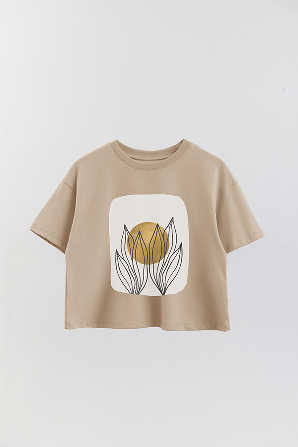 REMERA CROP ESTAMPADA ART 229