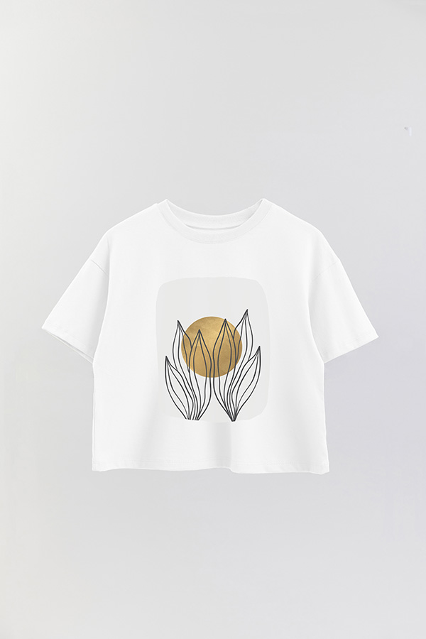 REMERA CROP ESTAMPADA ART 229