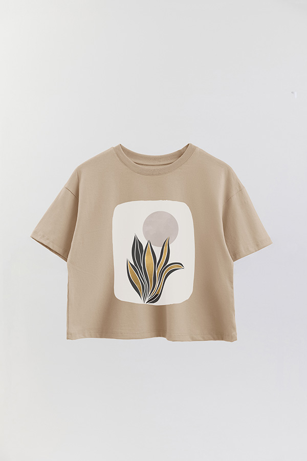 REMERA CROP ESTAMPADA ART 227