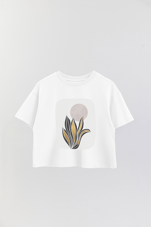 REMERA CROP ESTAMPADA ART 227