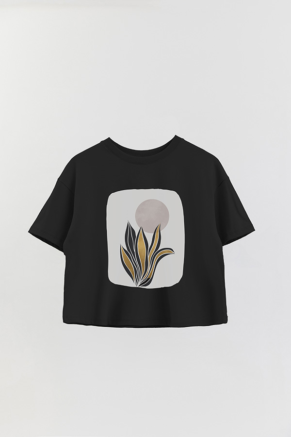 REMERA CROP ESTAMPADA ART 227