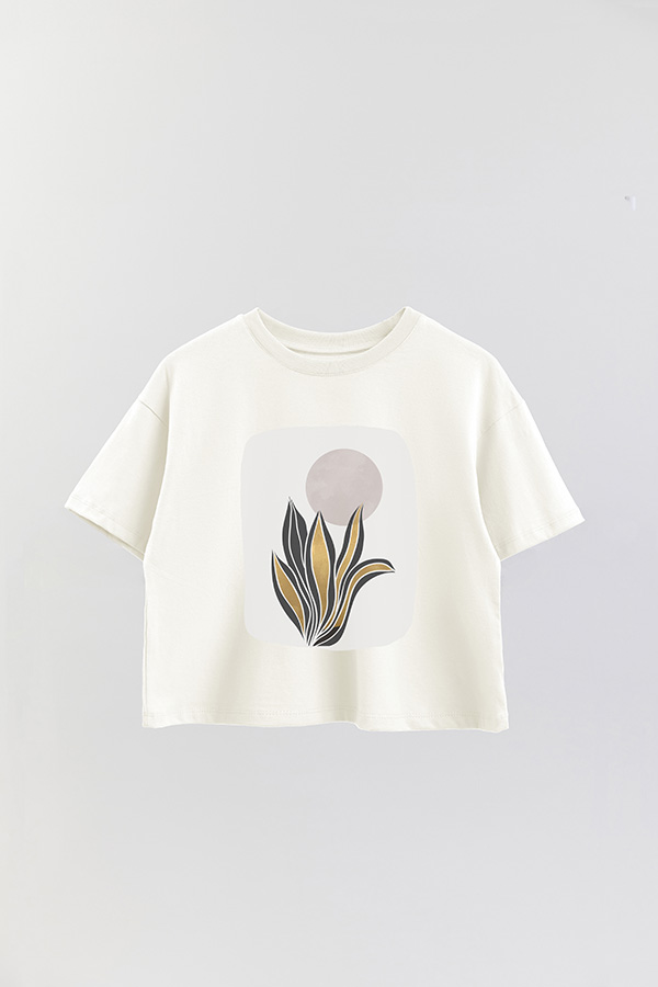 REMERA CROP ESTAMPADA ART 227