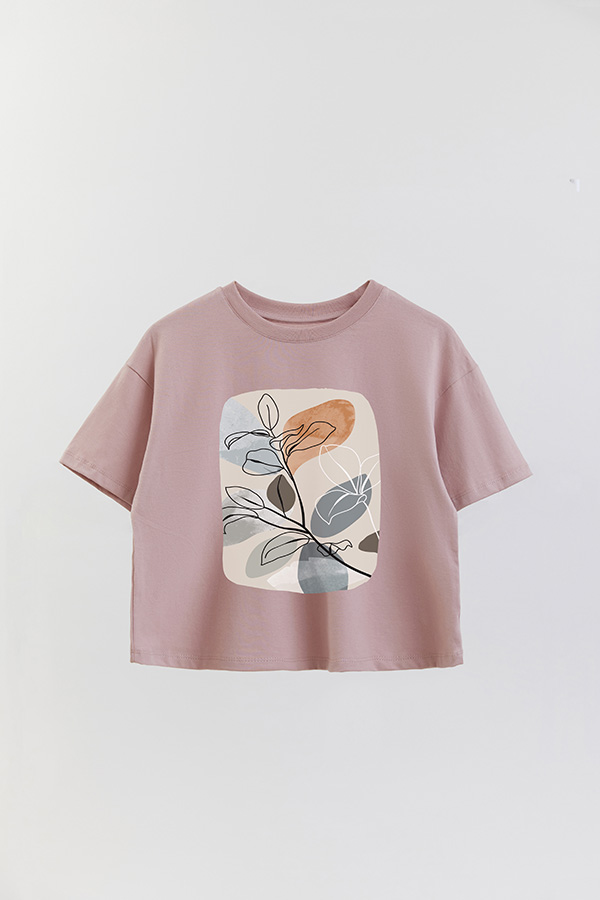 REMERA CROP ESTAMPADA ART 224