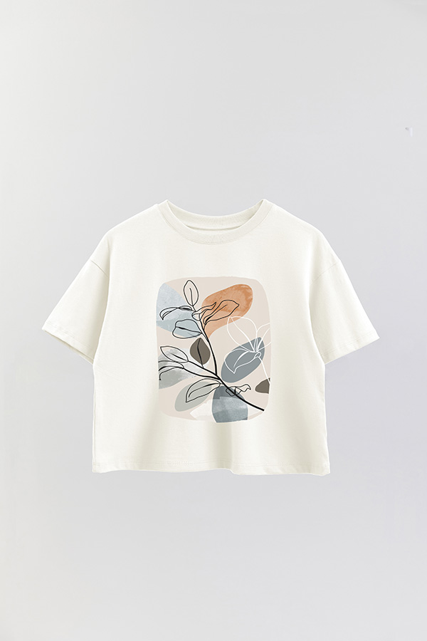 REMERA CROP ESTAMPADA ART 224