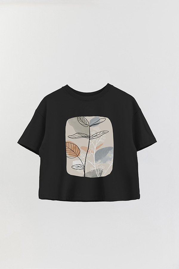 REMERA CROP ESTAMPADA ART 223