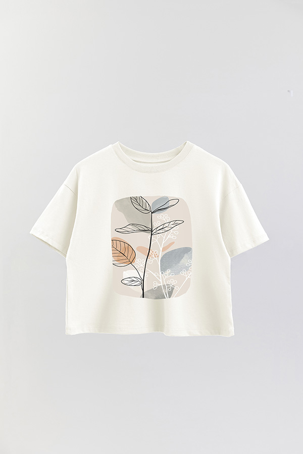 REMERA CROP ESTAMPADA ART 223