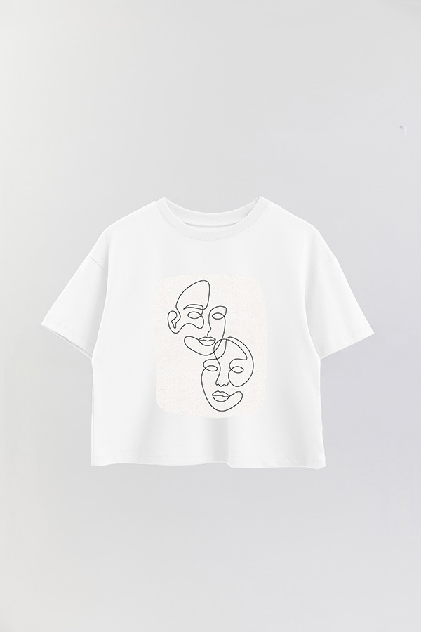 REMERA CROP ESTAMPADA ART 222