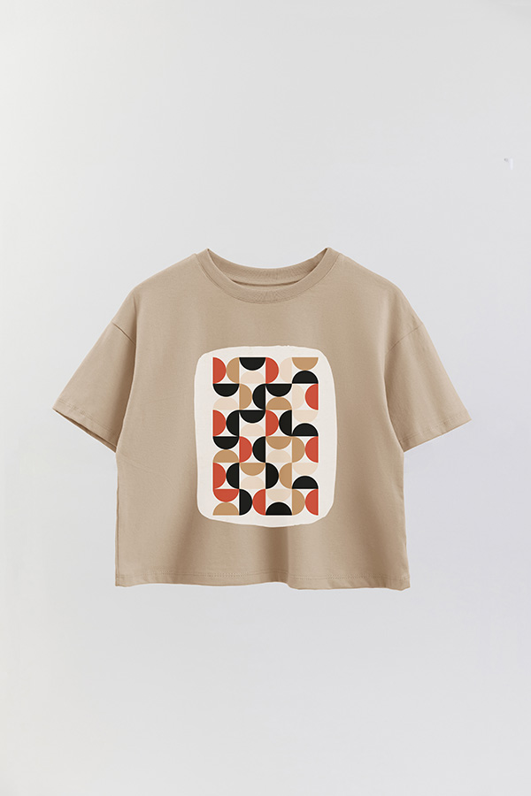 REMERA CROP ESTAMPADA ART 220