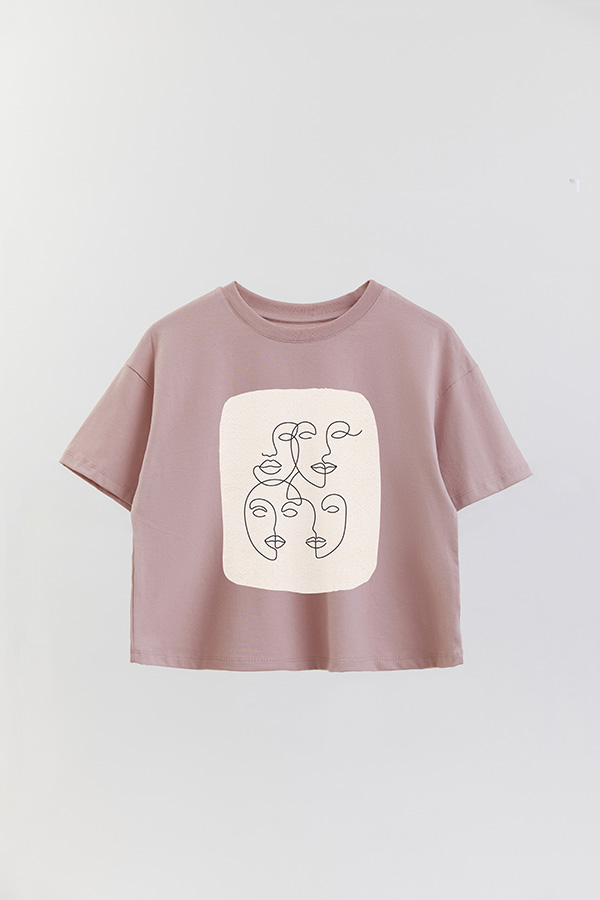 REMERA CROP ESTAMPADA ART 219