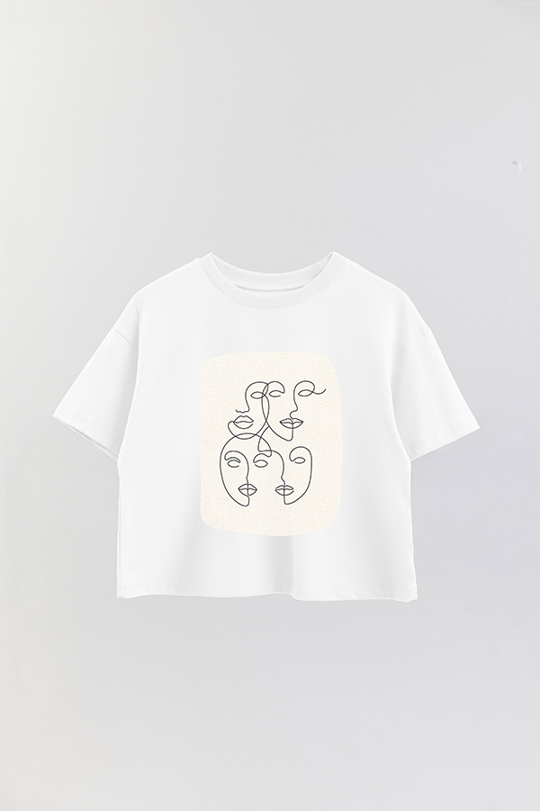 REMERA CROP ESTAMPADA ART 219