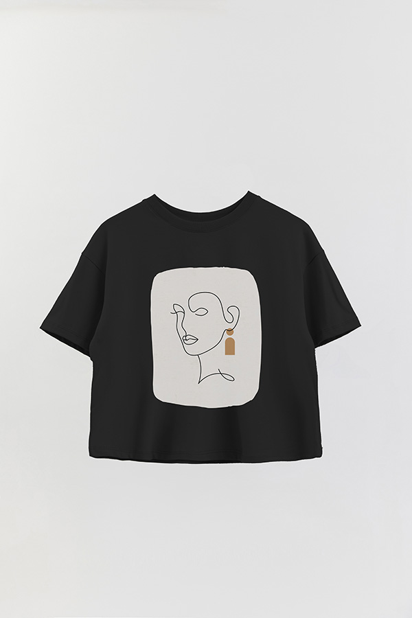 REMERA CROP ESTAMPADA ART 218