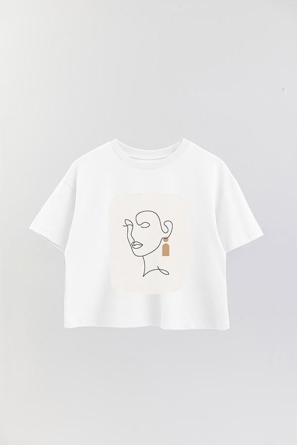 REMERA CROP ESTAMPADA ART 218