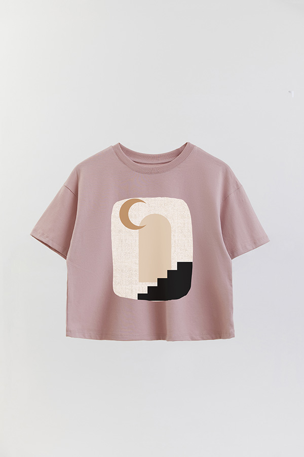 REMERA CROP ESTAMPADA ART 217