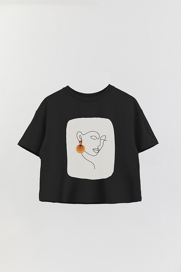 REMERA CROP ESTAMPADA ART 214