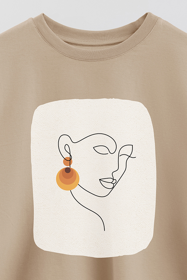 REMERA CROP ESTAMPADA ART 214