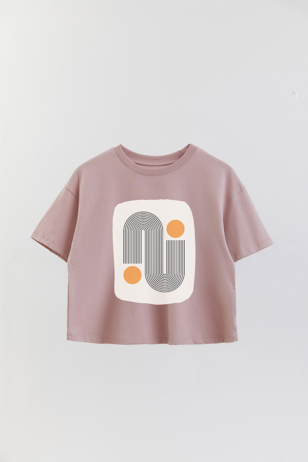 REMERA CROP ESTAMPADA ART 213