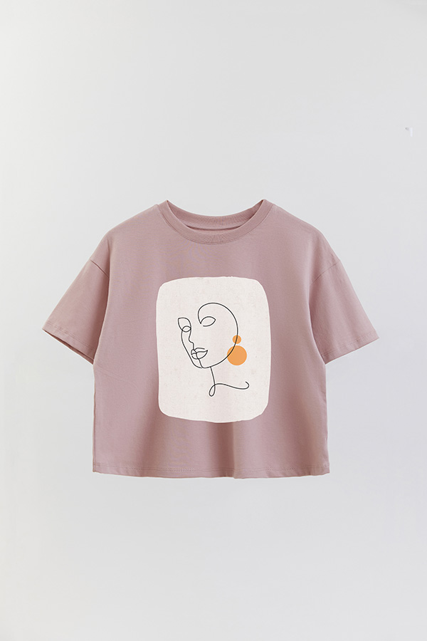 REMERA CROP ESTAMPADA ART 212