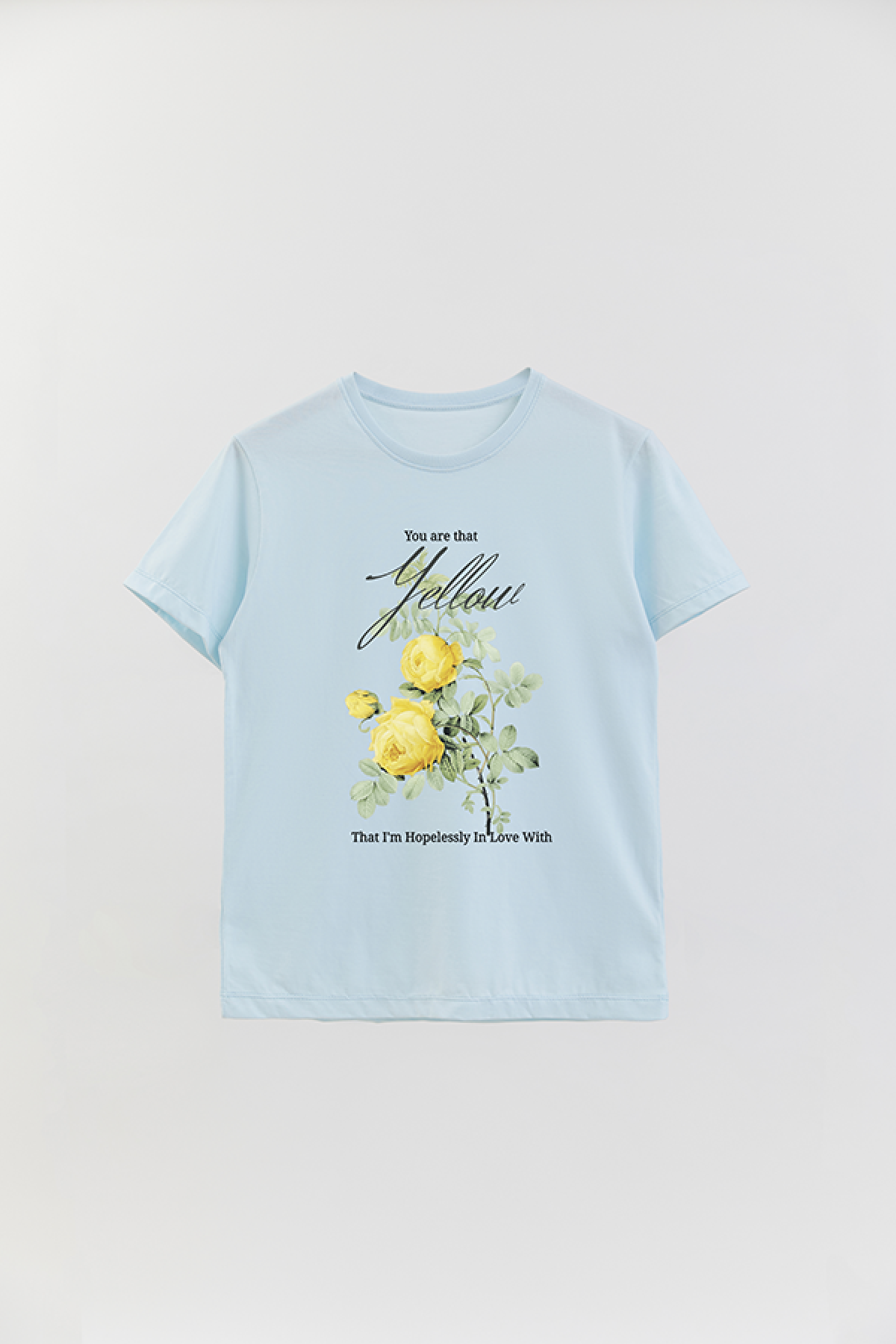 REMERA BASICA ESTAMPADA FLO3 YOU ARE THAT YELLOW