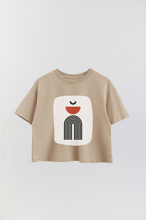 REMERA CROP ESTAMPADA ART 208