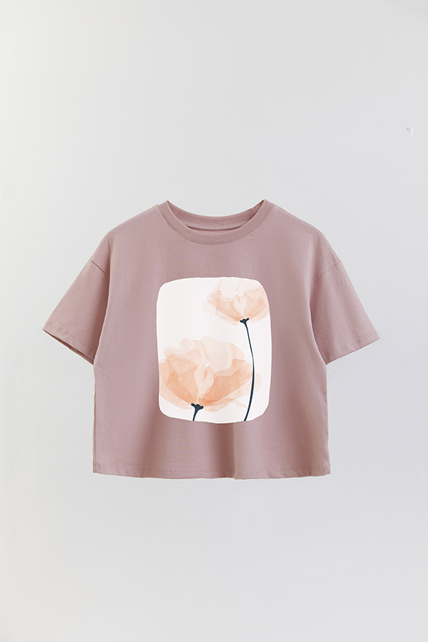 REMERA CROP ESTAMPADA ART 206
