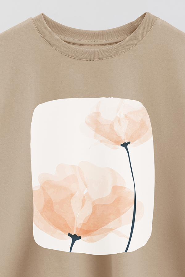 REMERA CROP ESTAMPADA ART 206